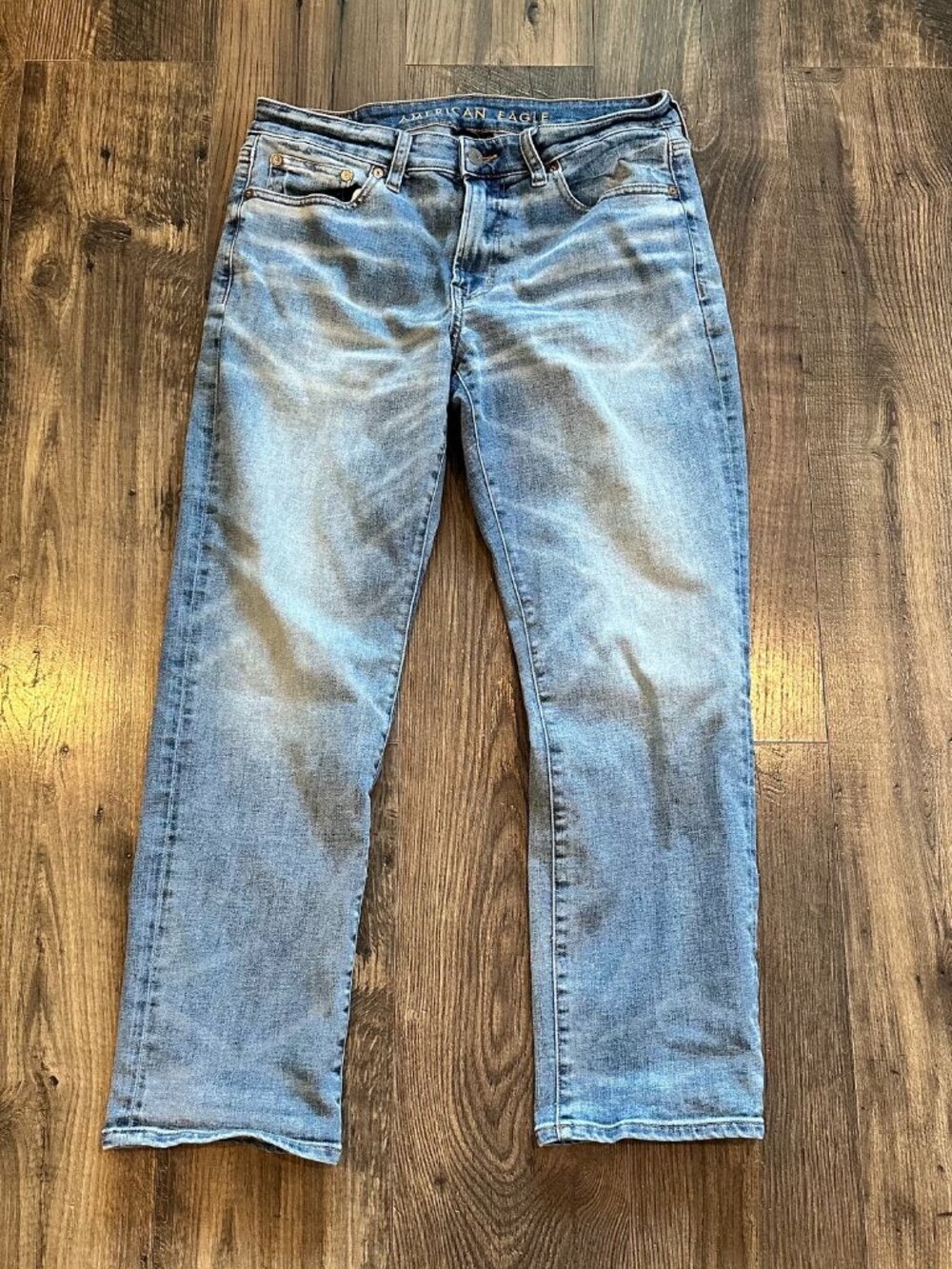 American Eagle Men’s Next Level Air flex Original Straight Jeans, Size: 33 x 30